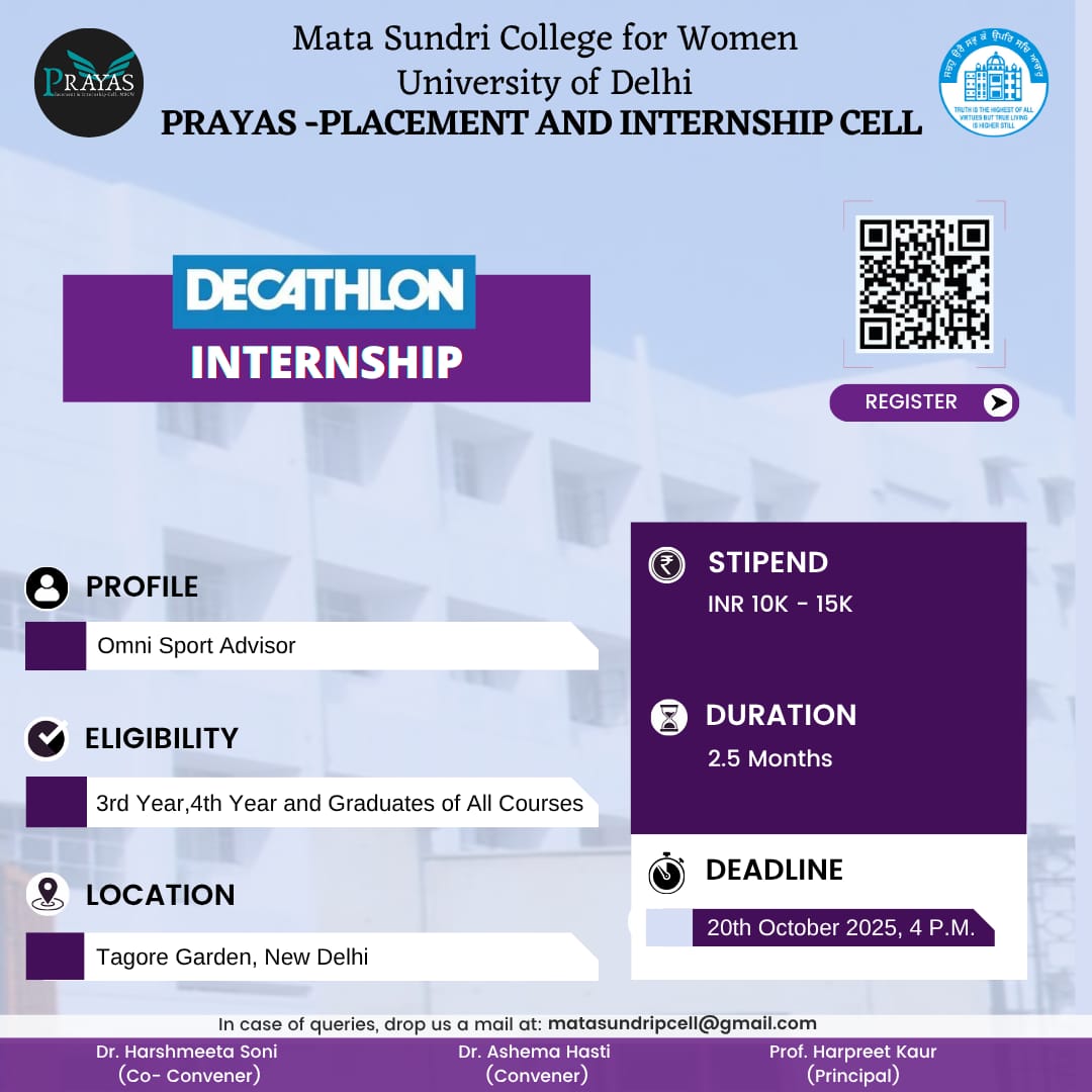 Decathlon Internship