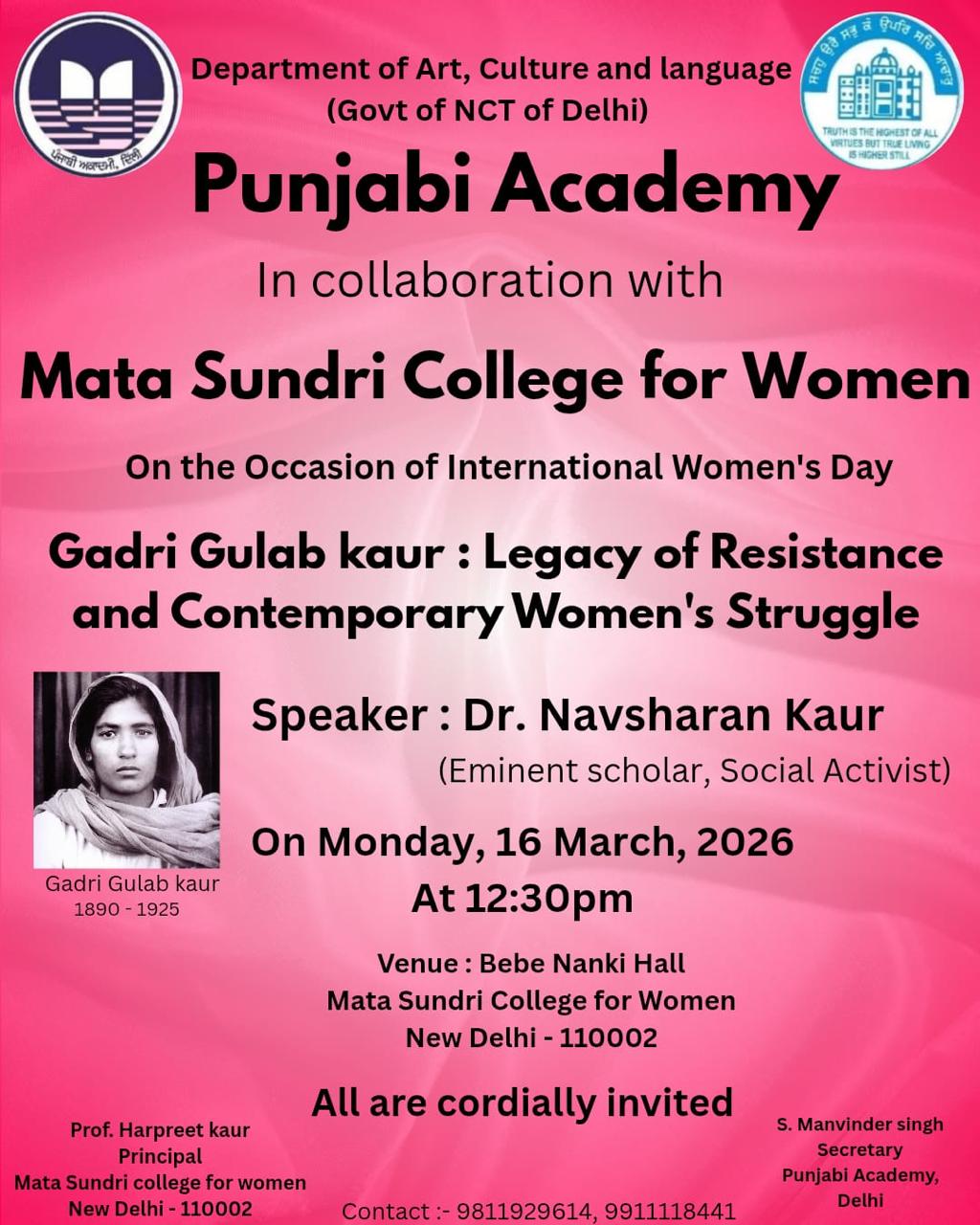 Gadri Gulab Kaur: Legacy of resistance and contemporary Women's struggle