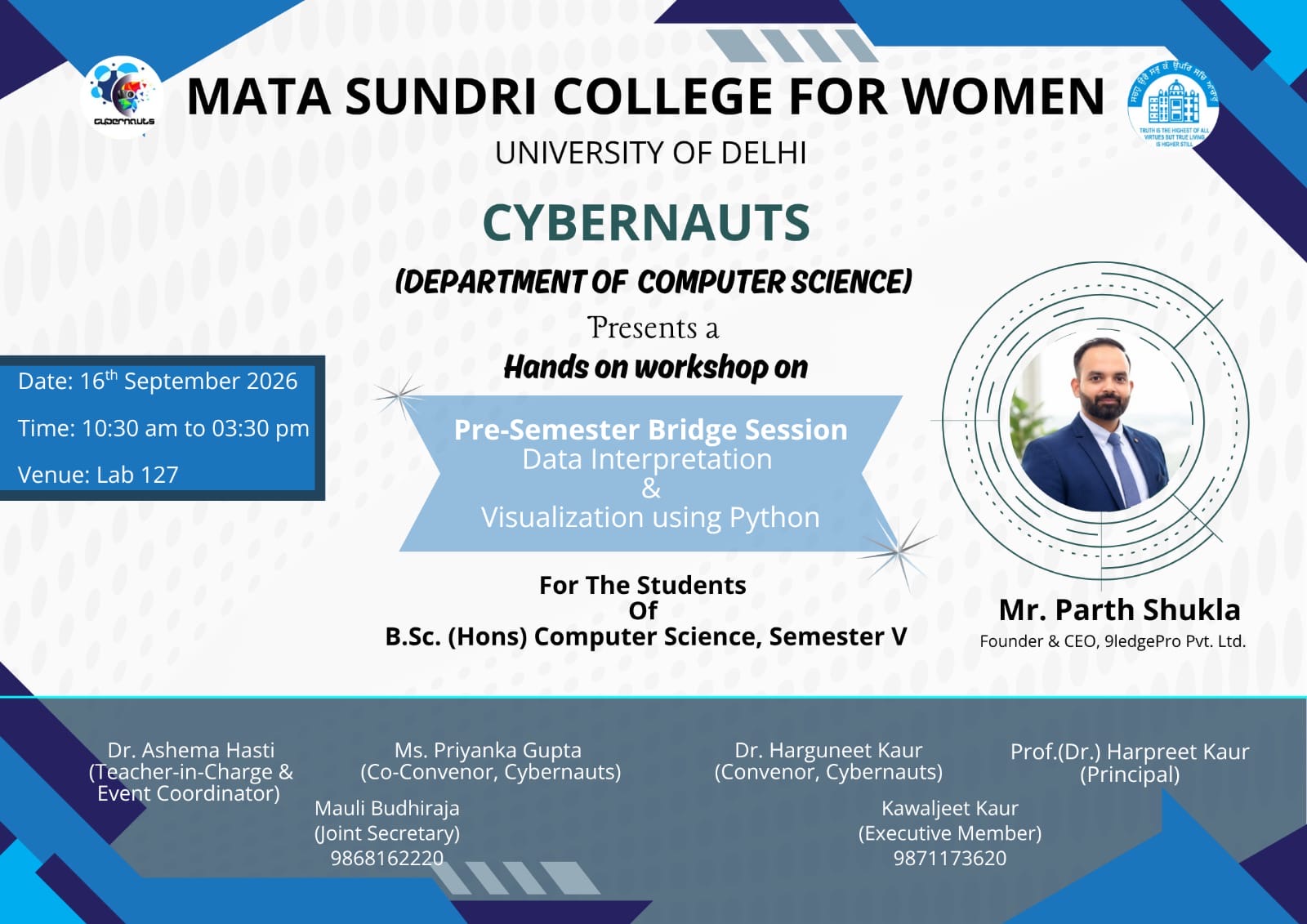 Handson Workshop presemester bridge session DIV using python